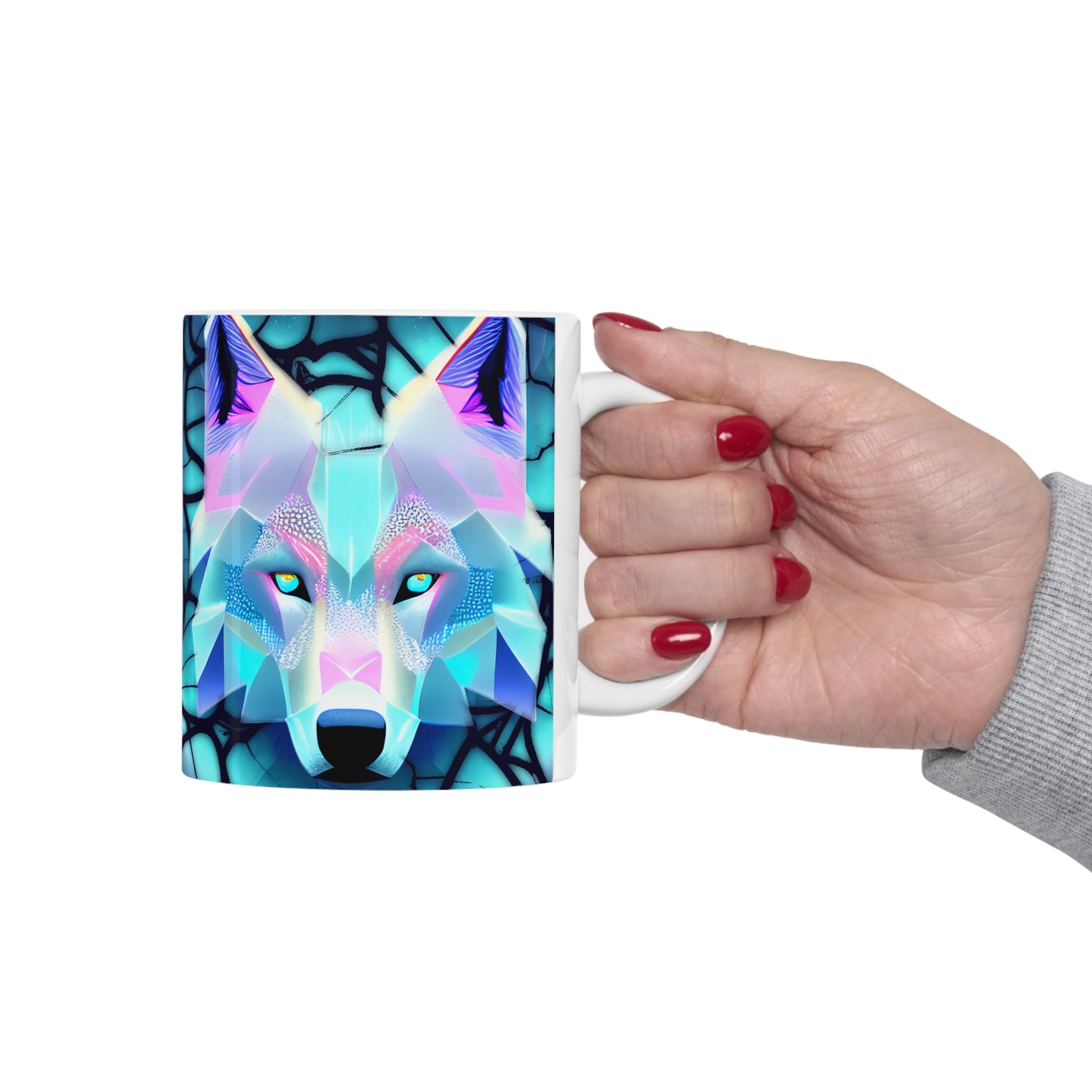 Wolf Ceramic Mug 11oz