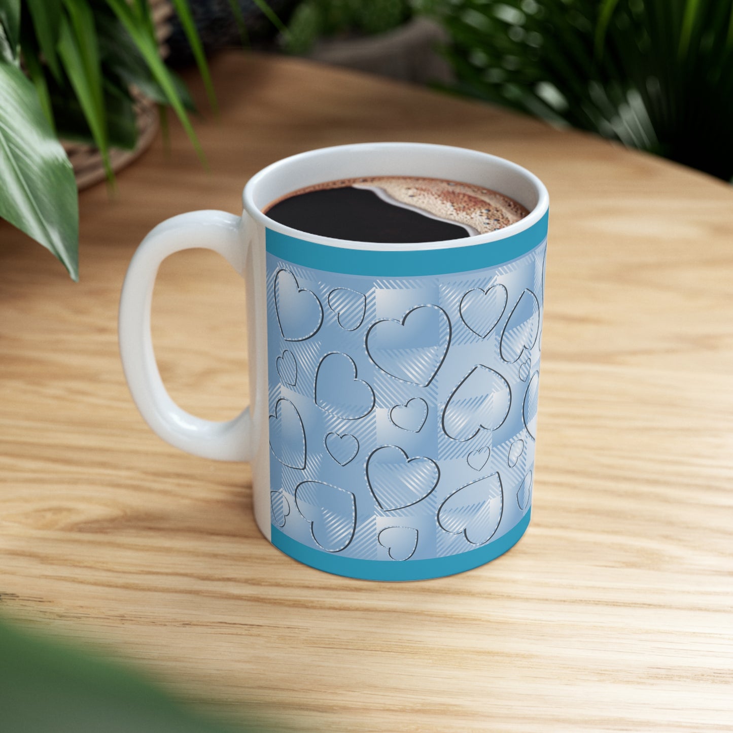 Blue Buffalo Hearts Ceramic Mug 11oz