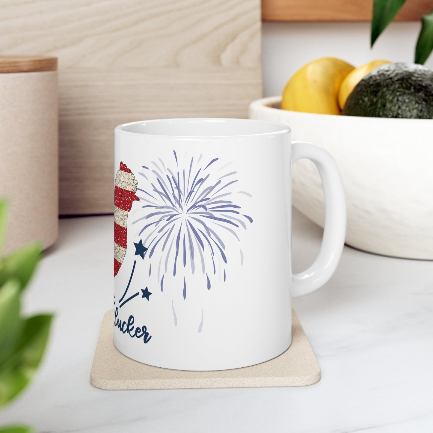 Patriotic Mother Clucker Ceramic Mug 11oz