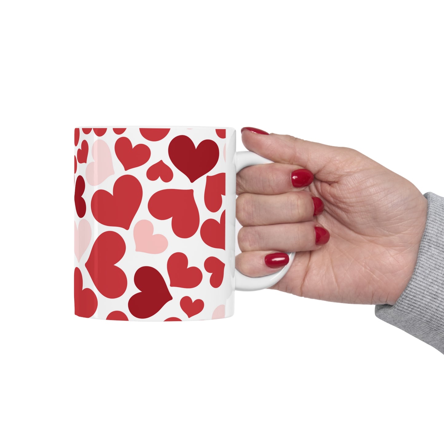 Hearts Ceramic Mug 11oz