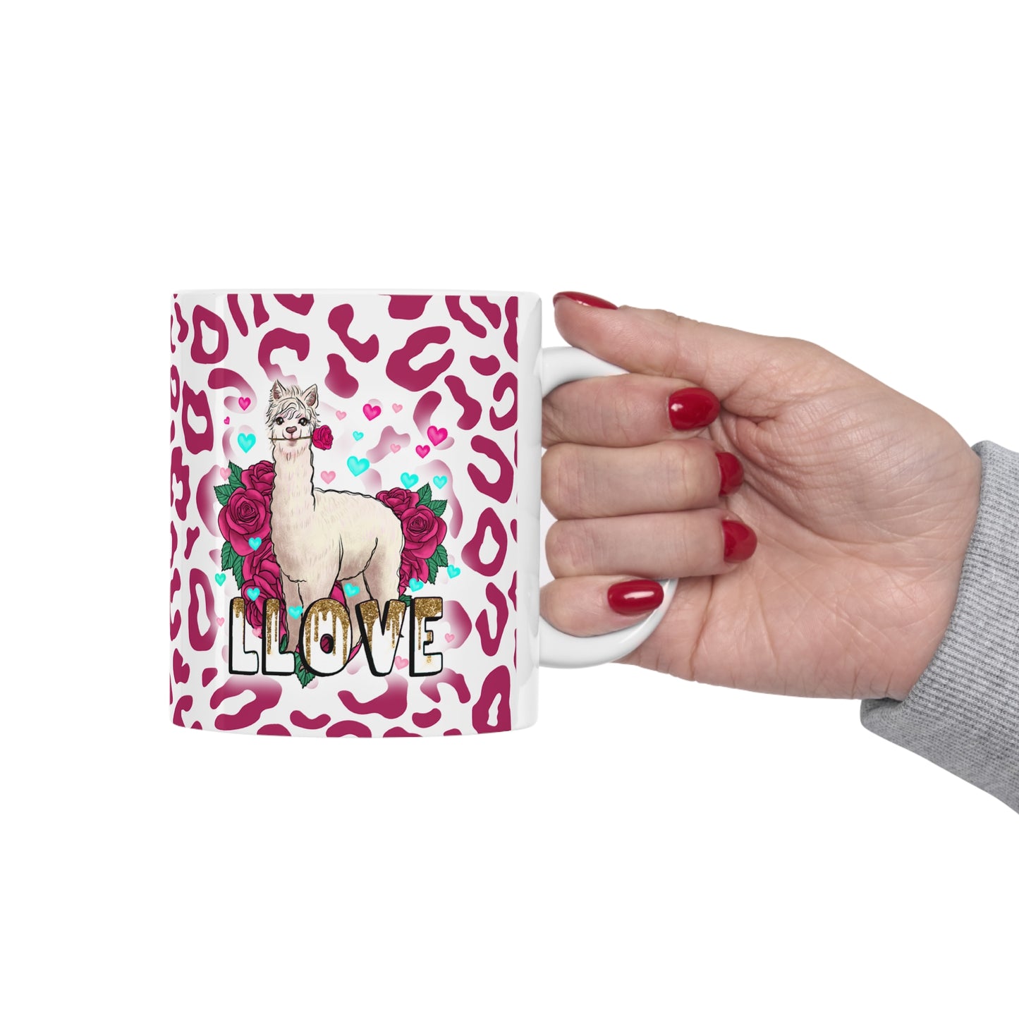 Llama Llove Ceramic Mug 11oz