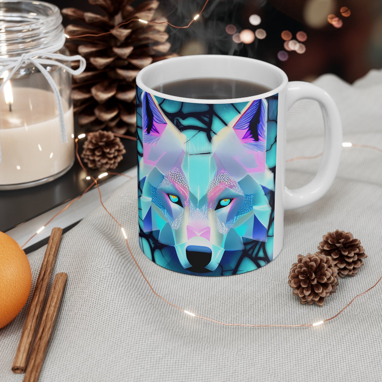 Wolf Ceramic Mug 11oz