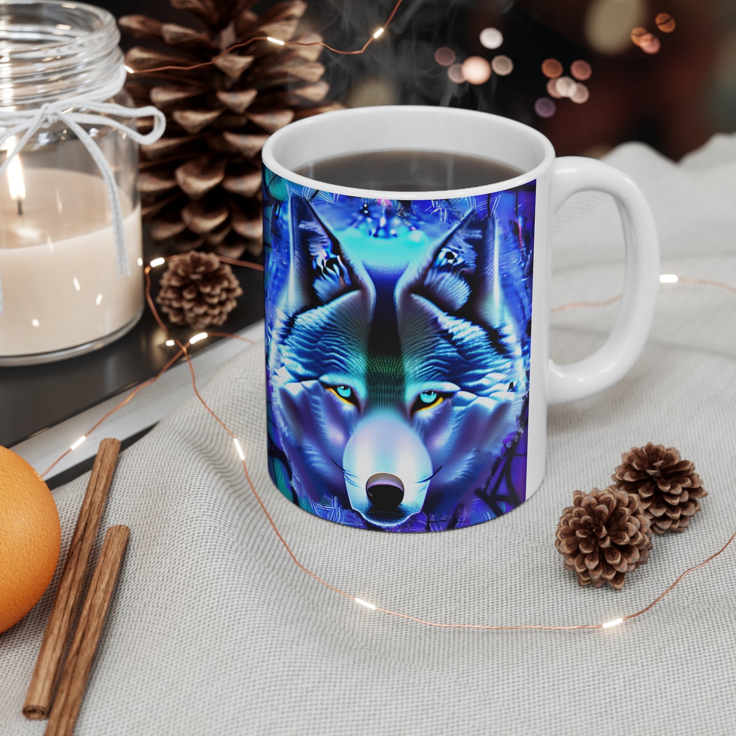 Wolf Ceramic Mug 11oz