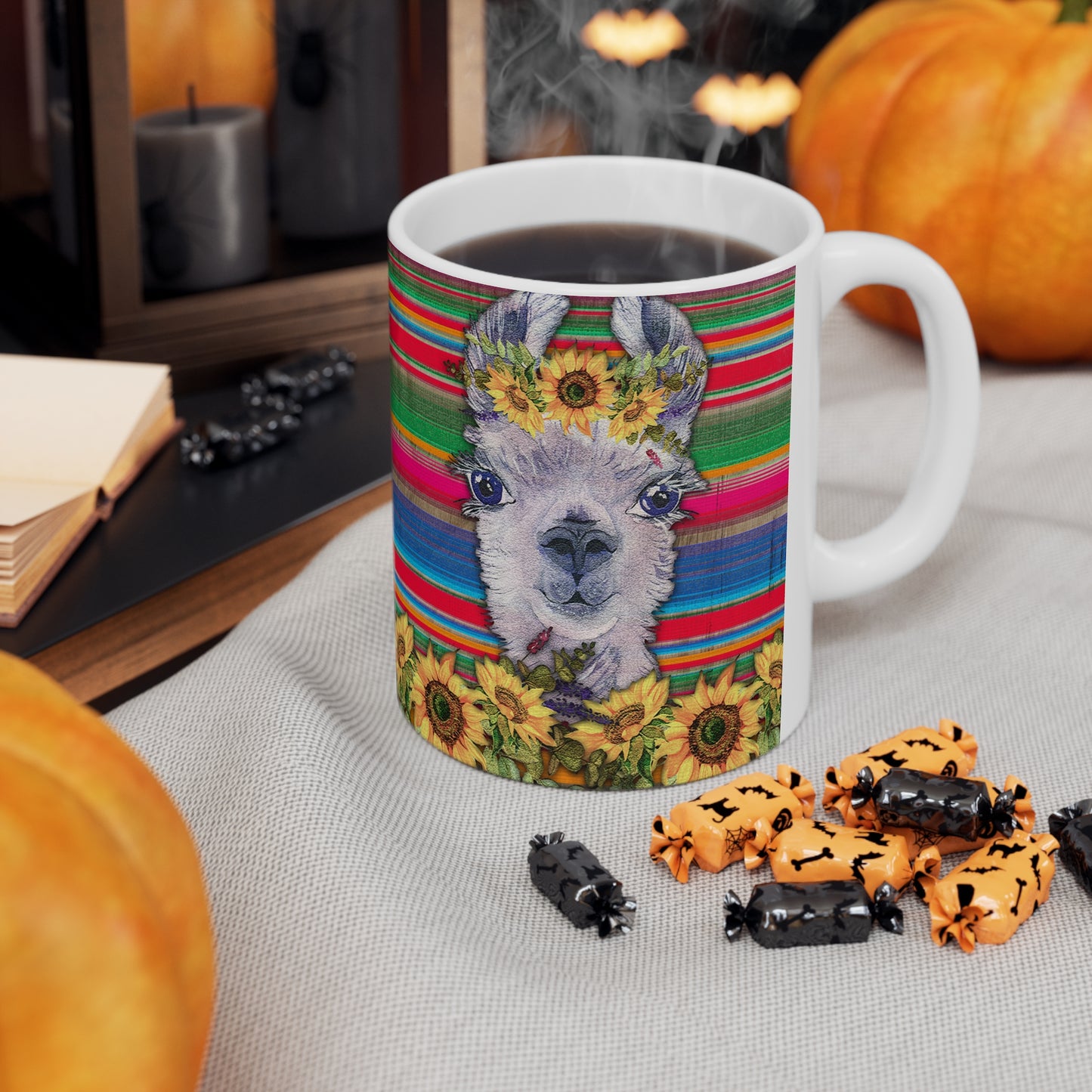 Western Llama Ceramic Mug 11oz
