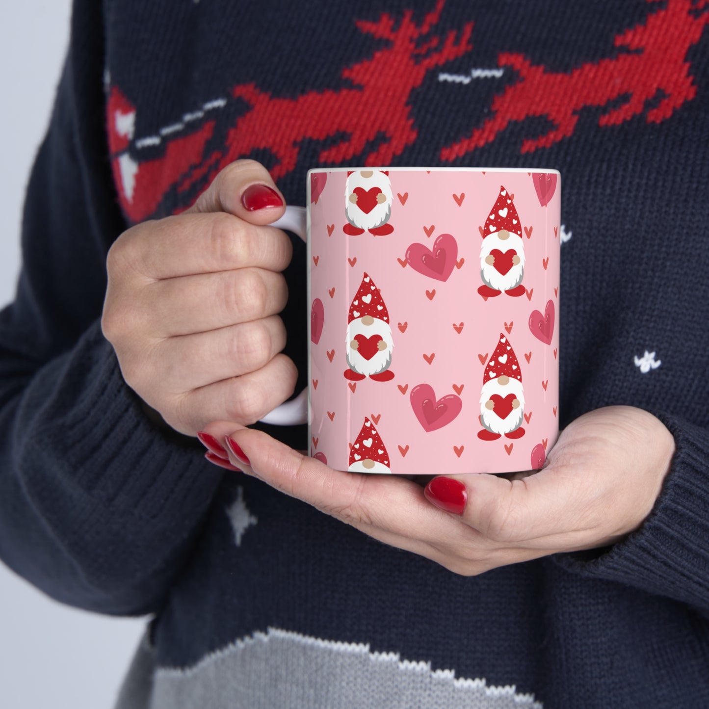 Gnome Hearts Ceramic Mug 11oz