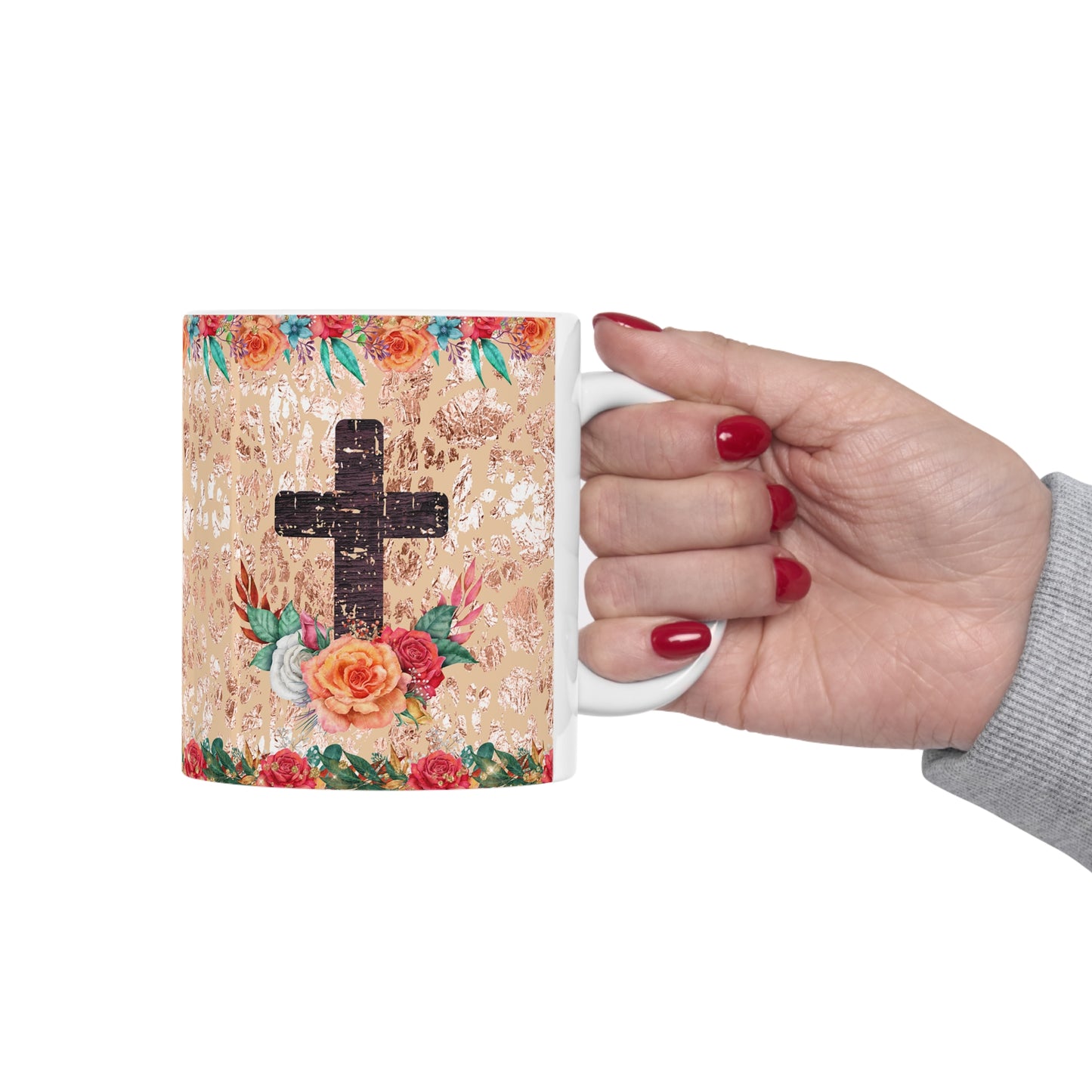 Cross Ceramic Mug 11oz