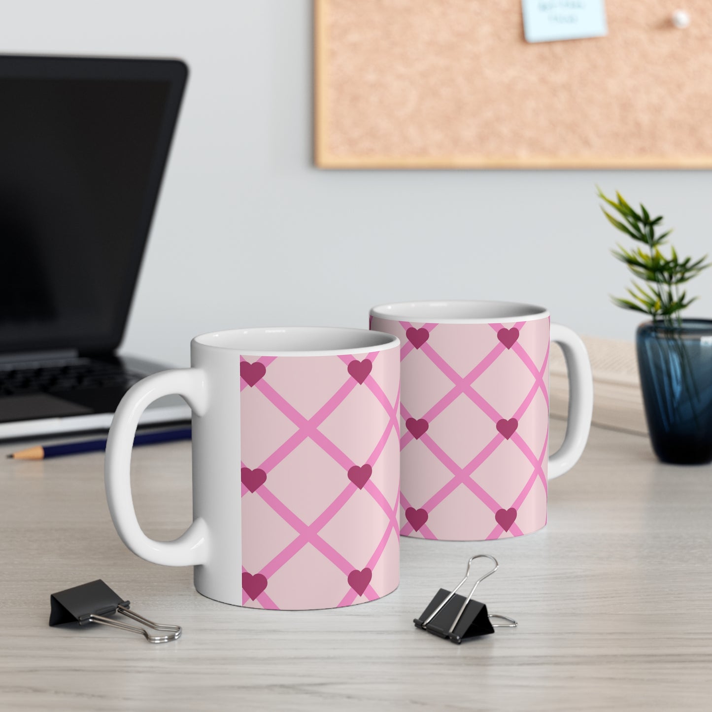 Hearts Ceramic Mug 11oz