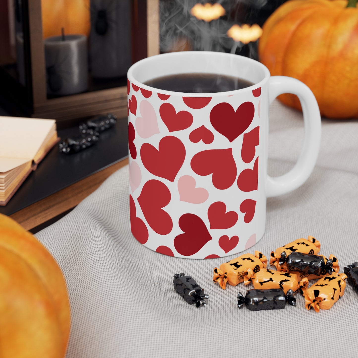 Hearts Ceramic Mug 11oz