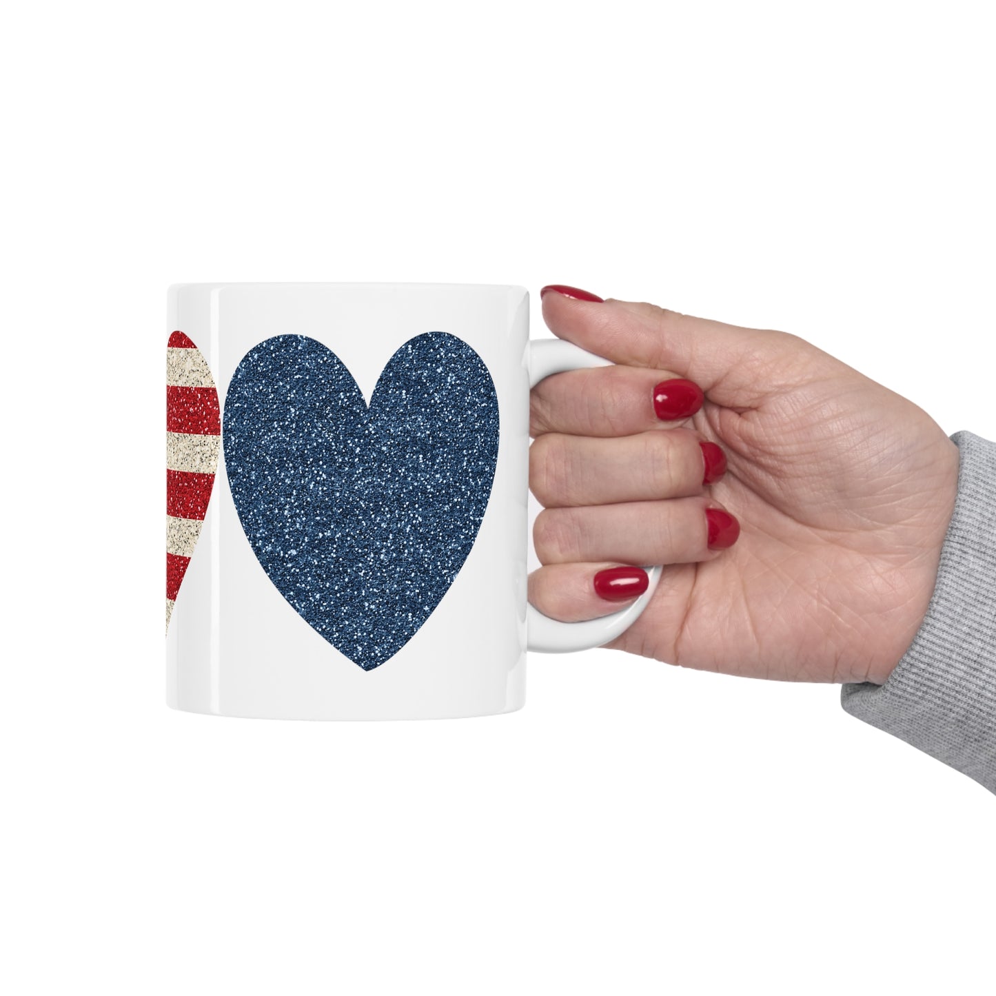 American Hearts Ceramic Mug 11oz
