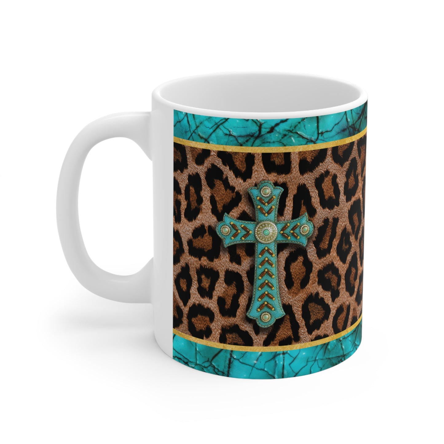 Western Cross Ceramic Mug 11oz