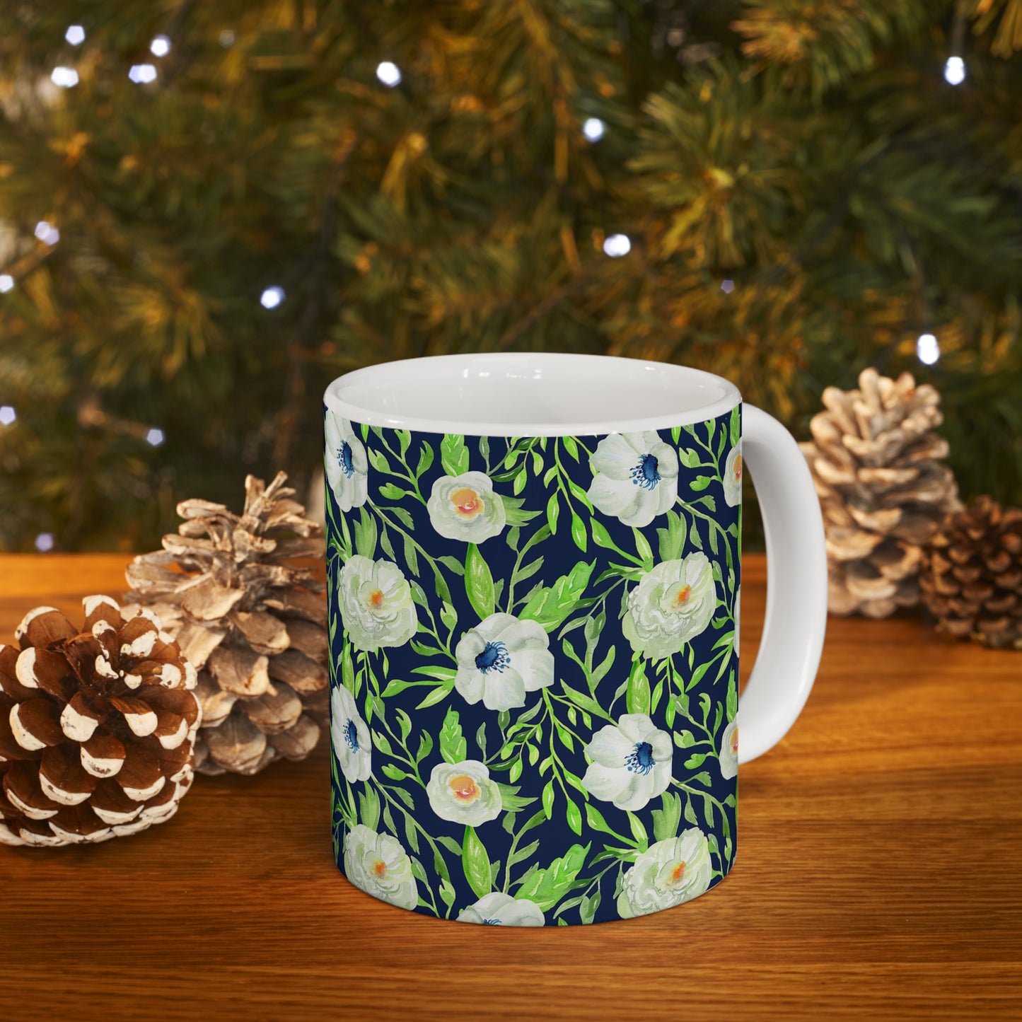 Floral Ceramic Mug 11oz