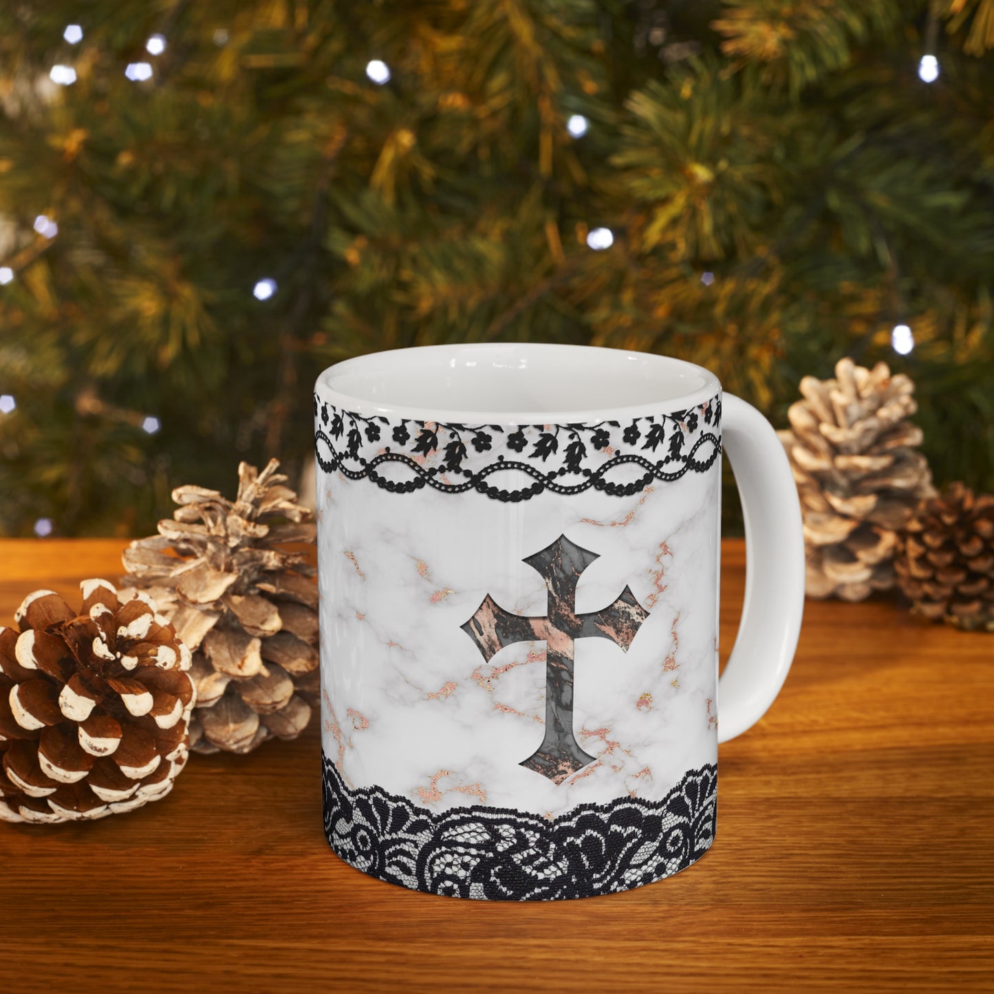 Cross Ceramic Mug 11oz