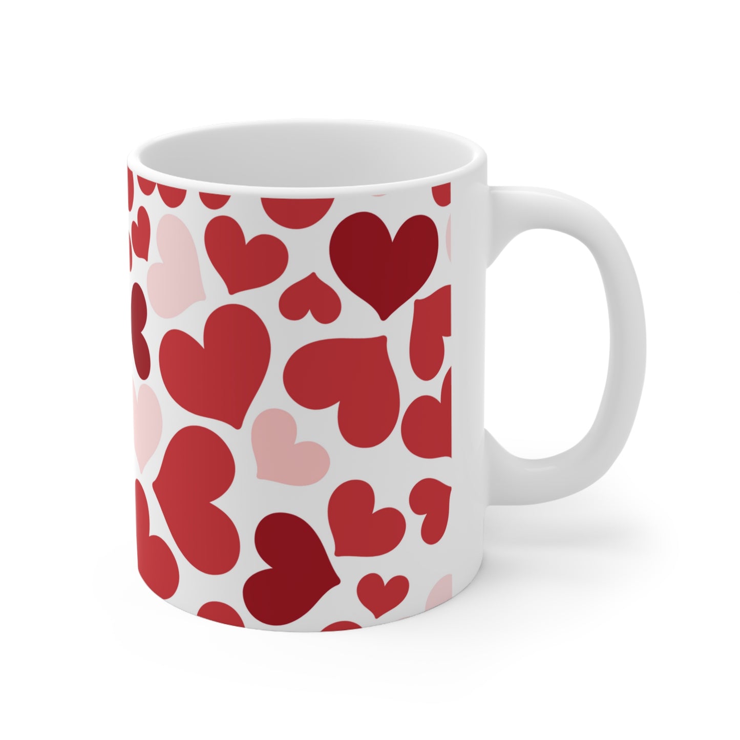 Hearts Ceramic Mug 11oz