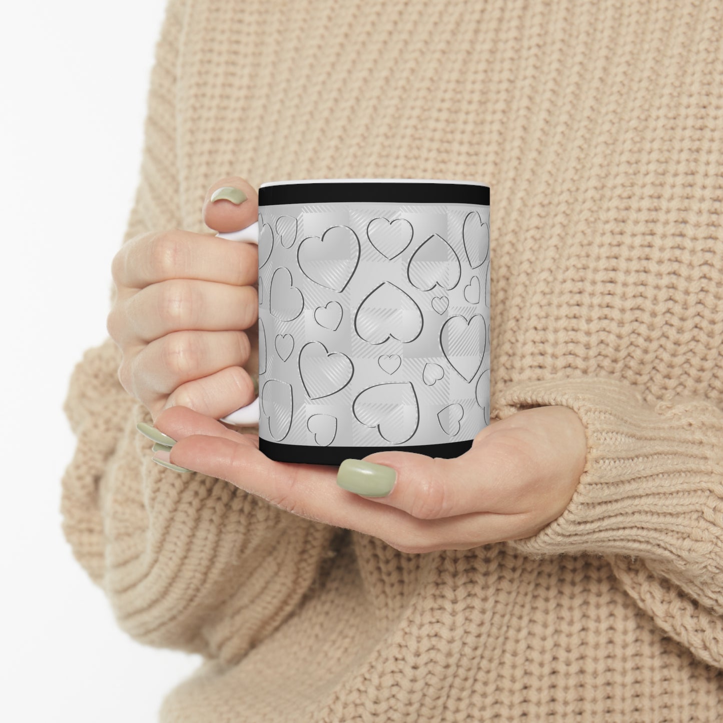 Buffalo Hearts Ceramic Mug 11oz