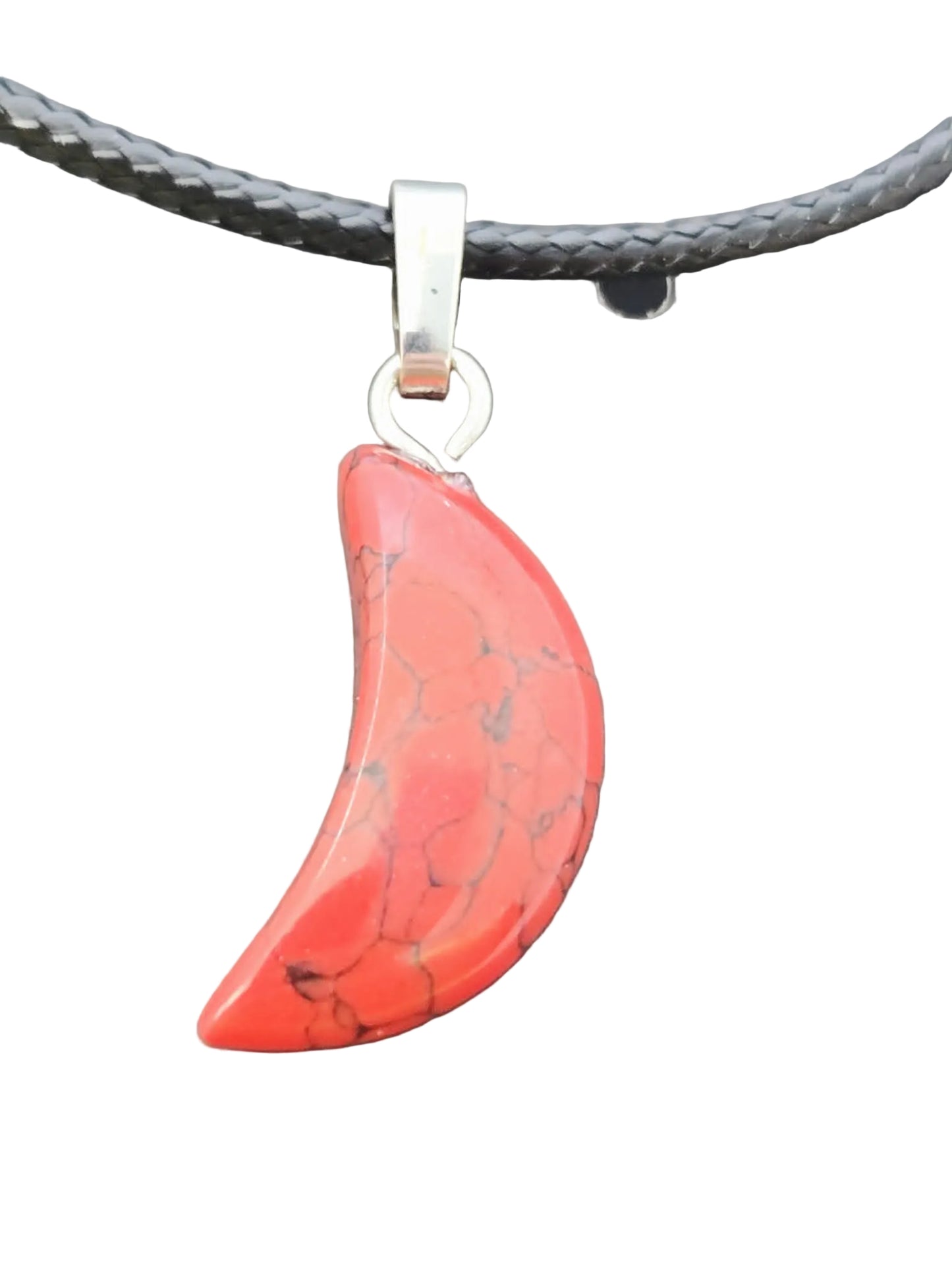 Red Jasper Moon Necklace