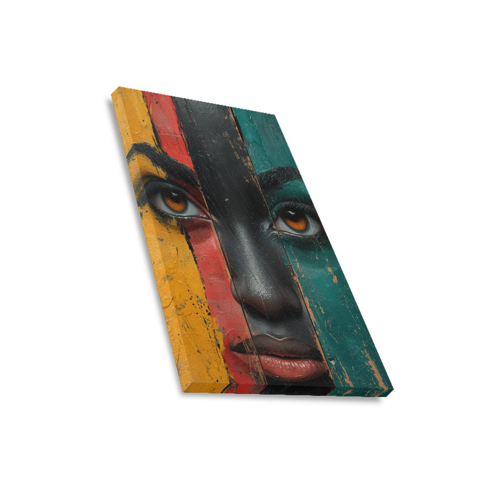 African Collection Frame Canvas Print
