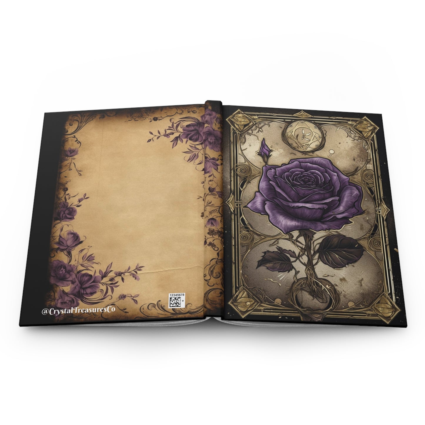 Goth Rose Hardcover Journal Matte