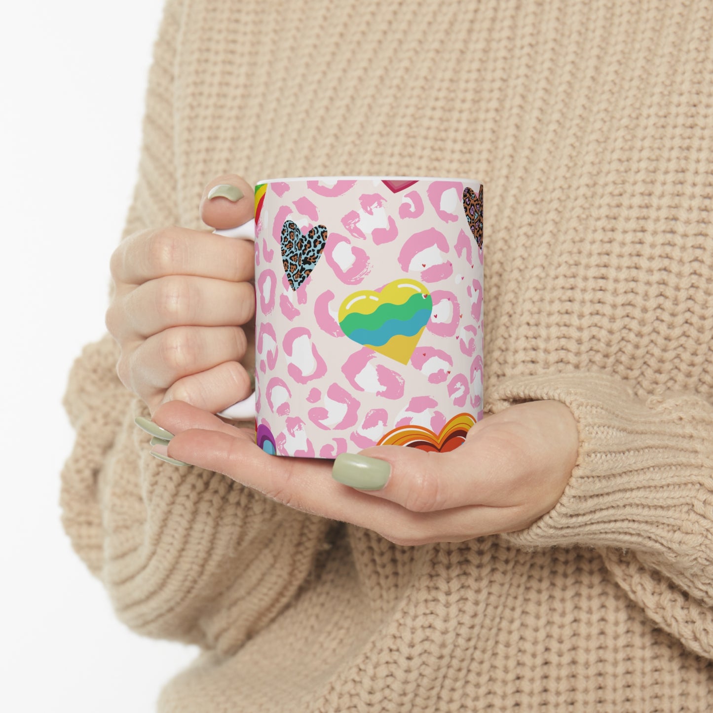 Hearts Ceramic Mug 11oz