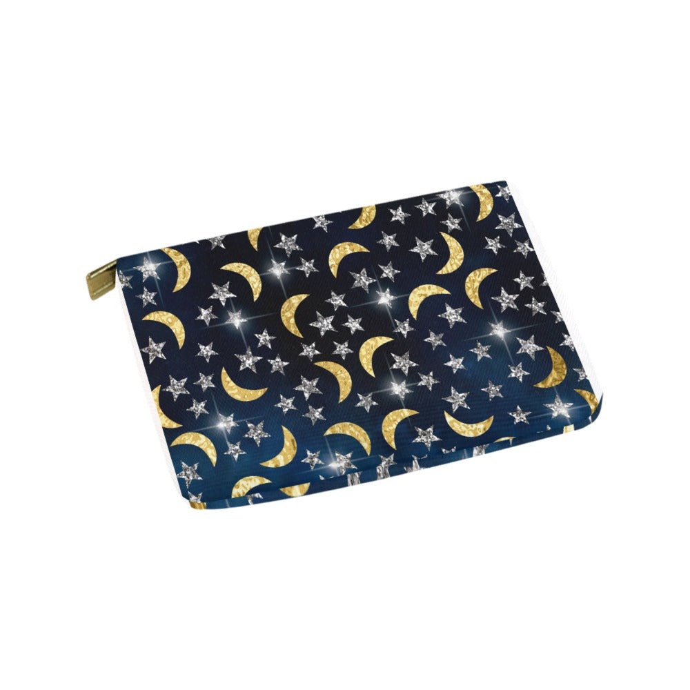 Moon and Stars Small Carry-All Pouch