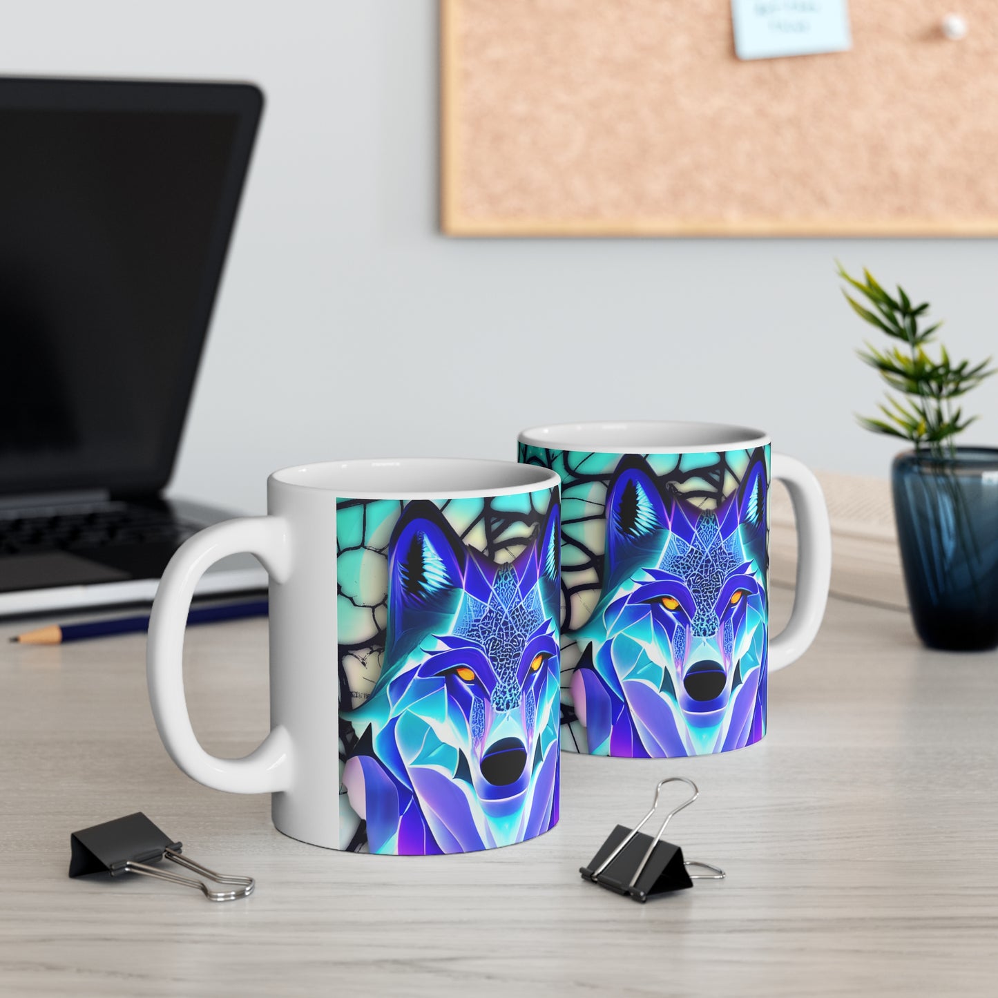 Wolf Ceramic Mug 11oz