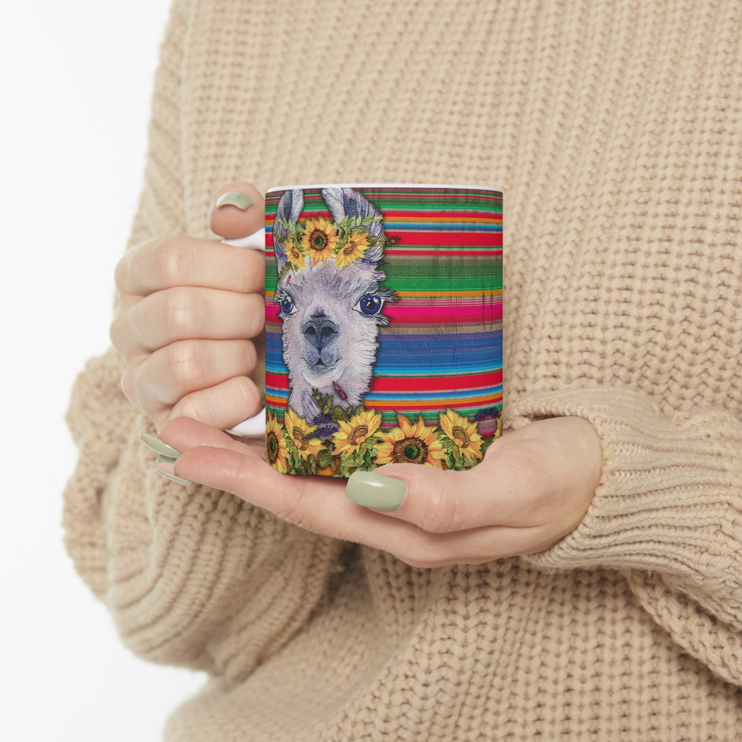 Western Llama Ceramic Mug 11oz