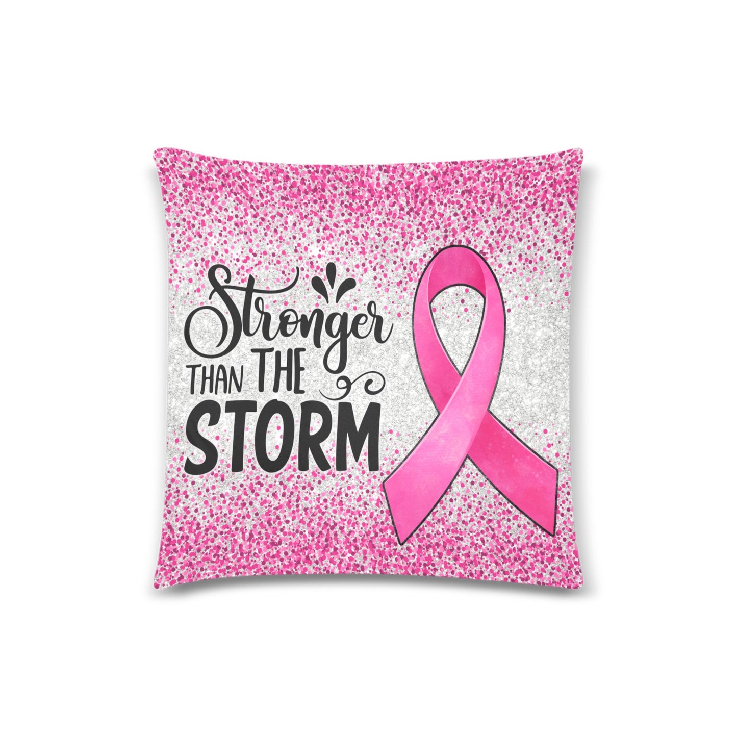 Stronger Than The Storm Throw Pillow Cover
