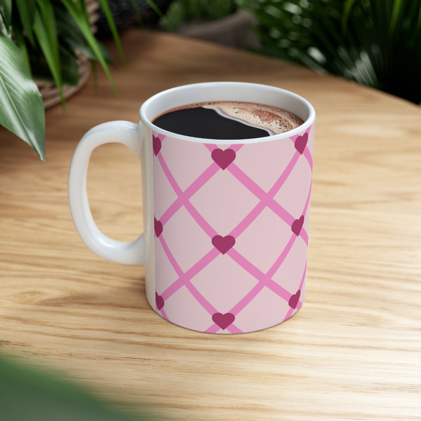 Hearts Ceramic Mug 11oz