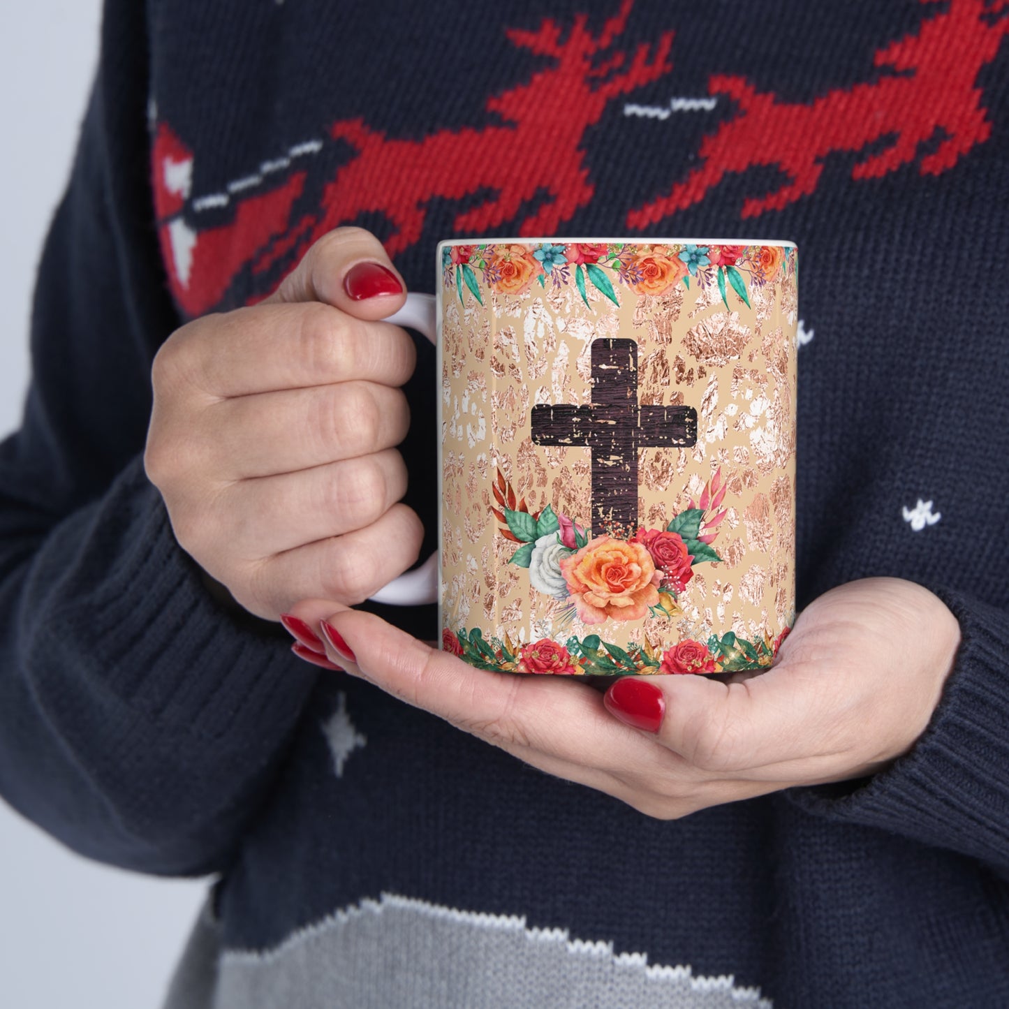 Cross Ceramic Mug 11oz