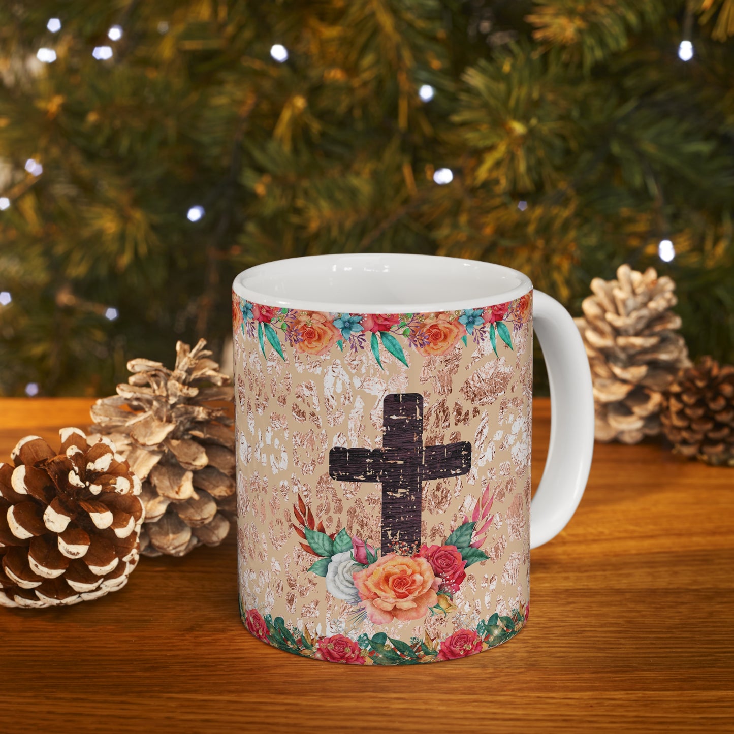 Cross Ceramic Mug 11oz