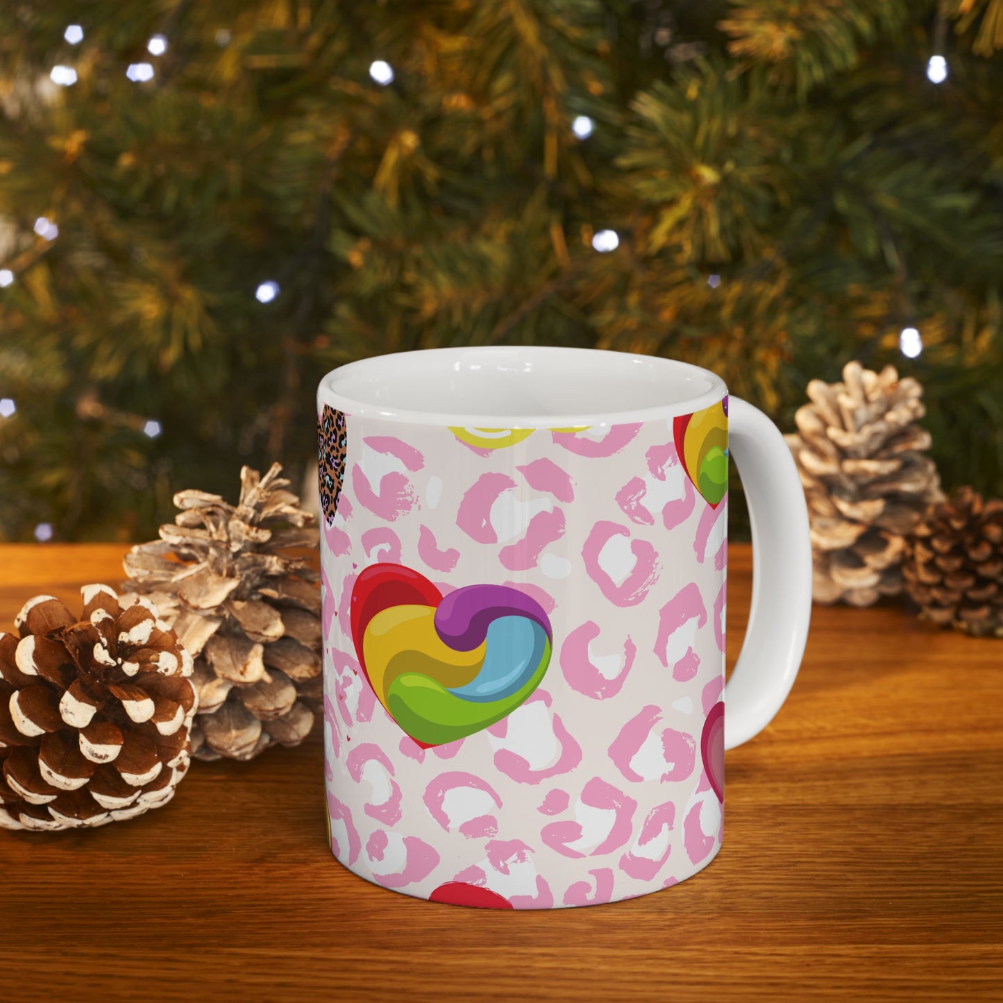 Hearts Ceramic Mug 11oz