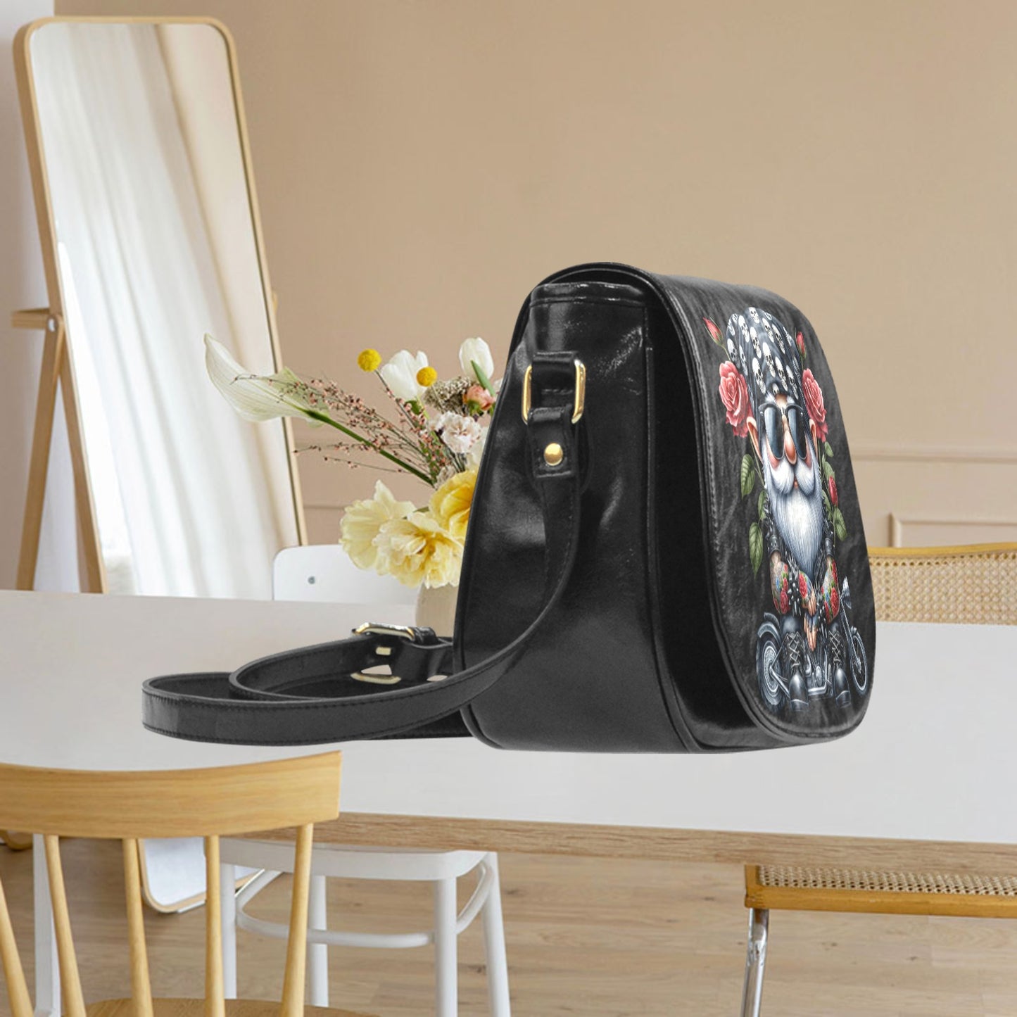 Biker Gnome Classic Saddle Bag Crossbody