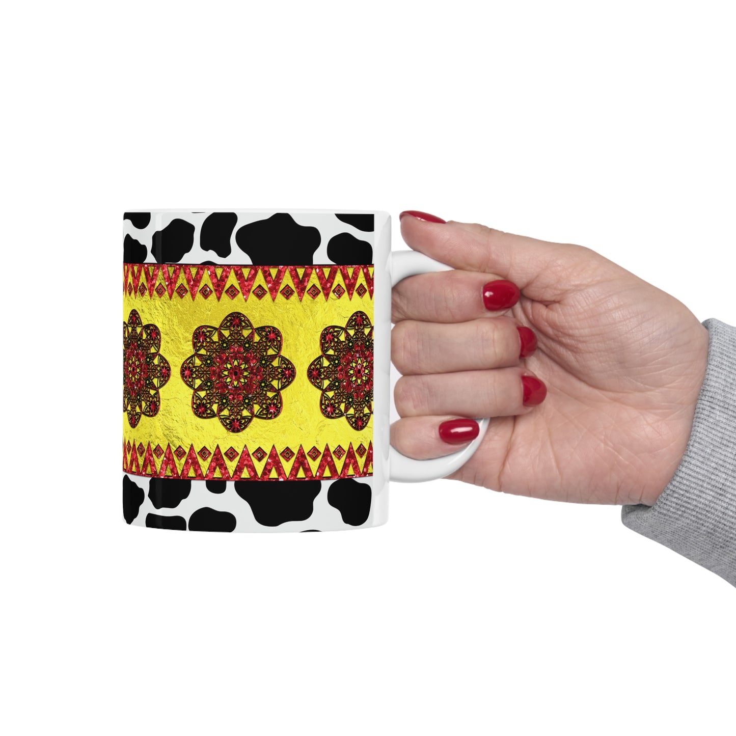 Western Animal Print Ceramic Mug 11oz