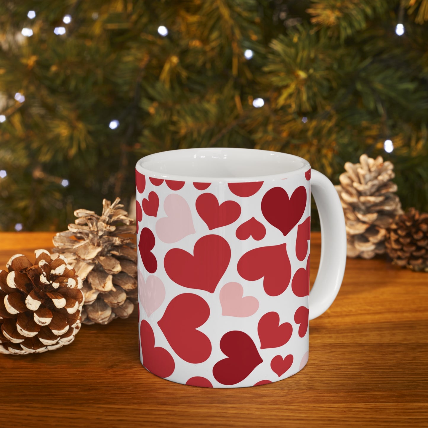 Hearts Ceramic Mug 11oz