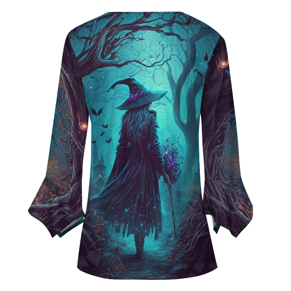 Witchy Ruffled Petal Sleeve Top