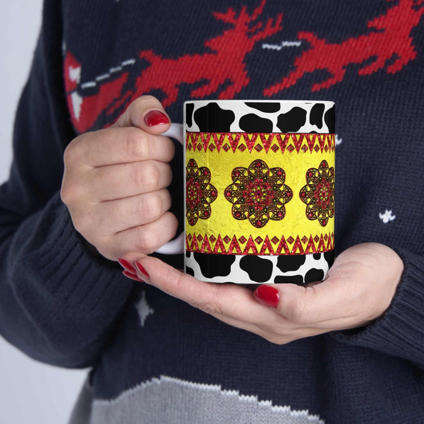 Western Animal Print Ceramic Mug 11oz