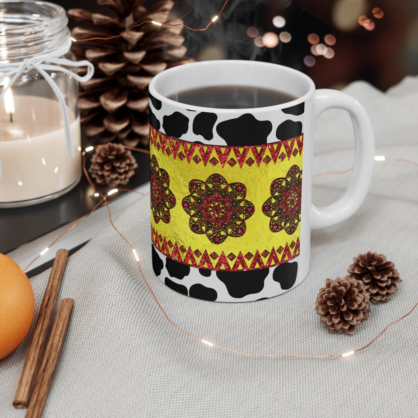 Western Animal Print Ceramic Mug 11oz