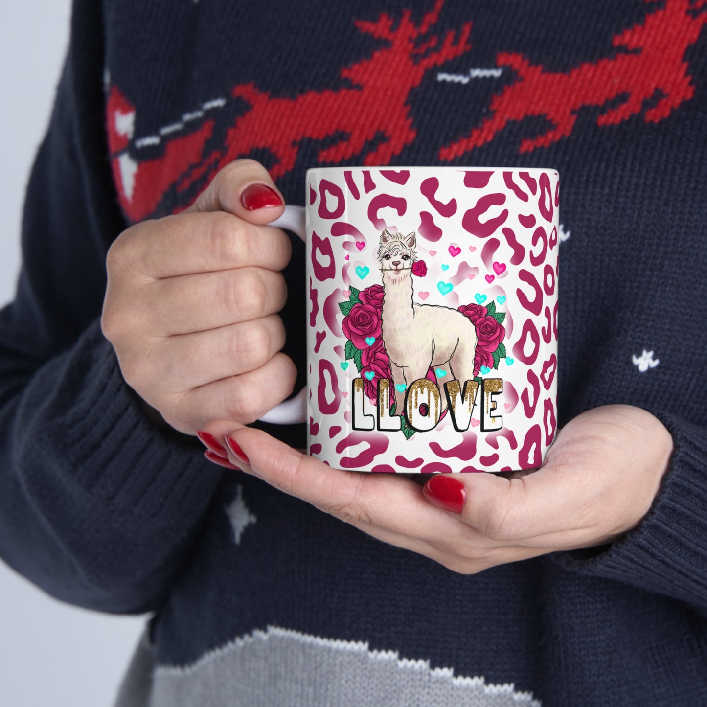 Llama Llove Ceramic Mug 11oz
