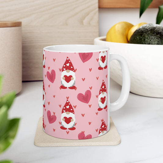 Gnome Hearts Ceramic Mug 11oz