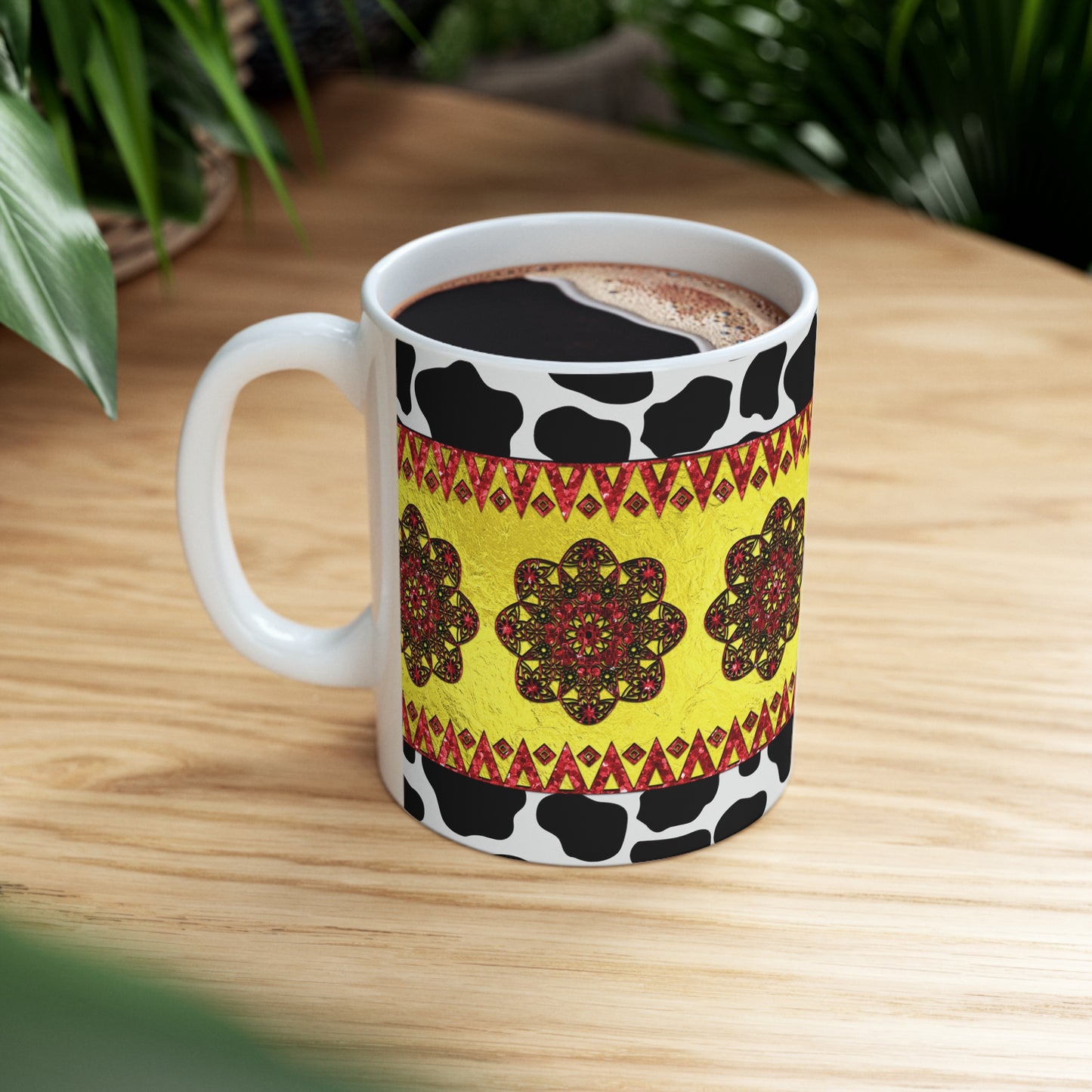 Western Animal Print Ceramic Mug 11oz