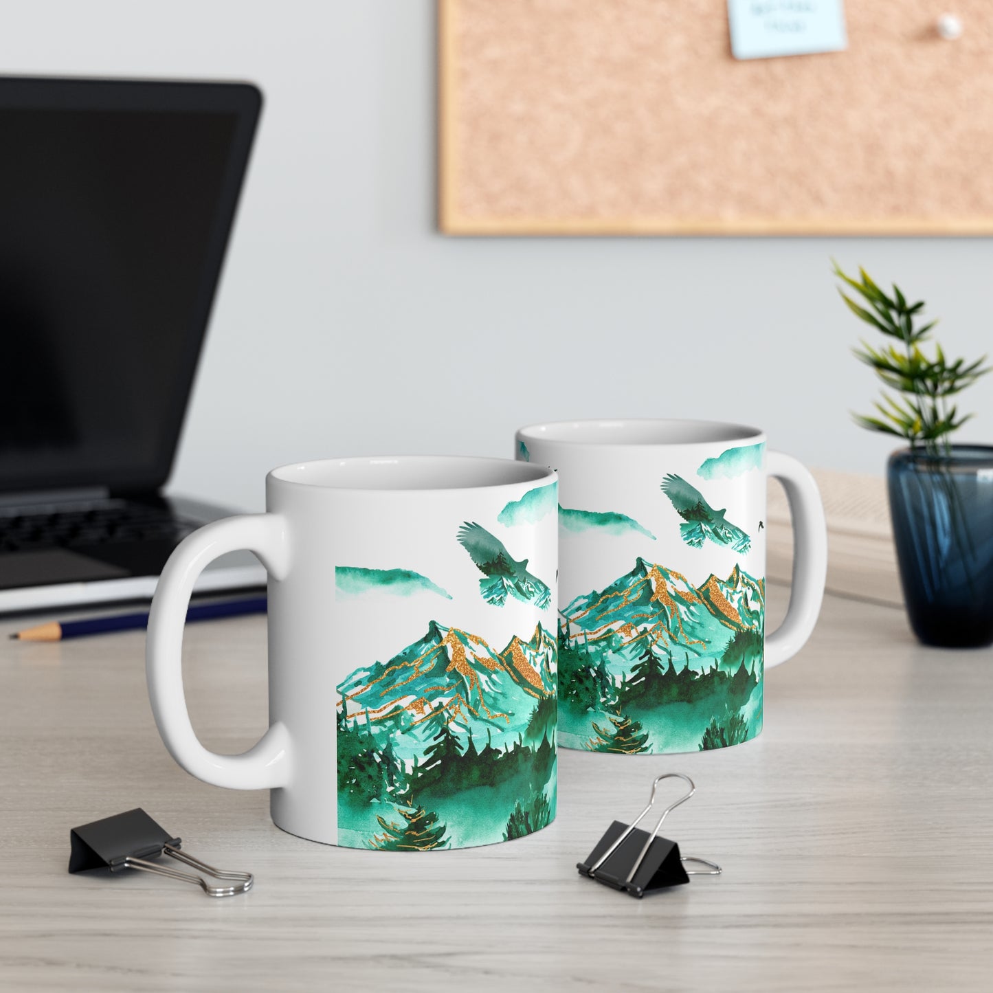 Mountain Scene Ceramic Mug 11oz