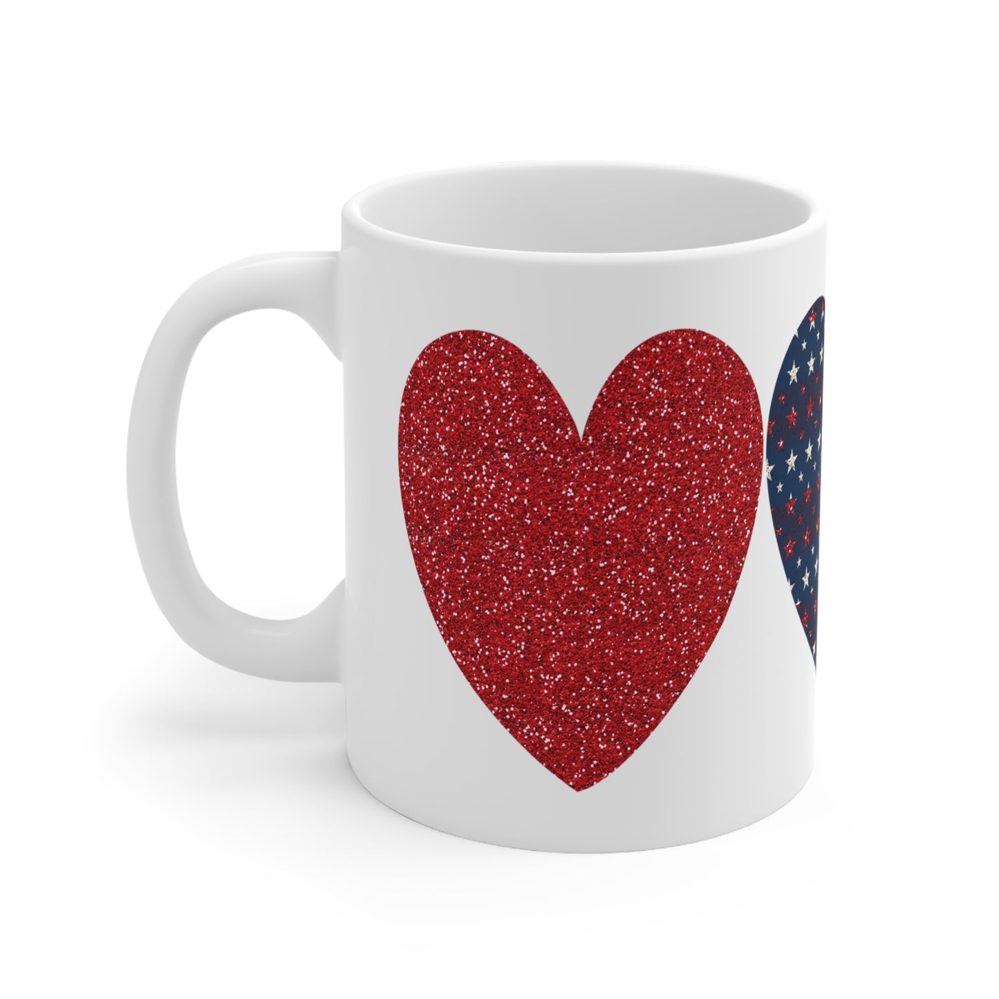 American Hearts Ceramic Mug 11oz