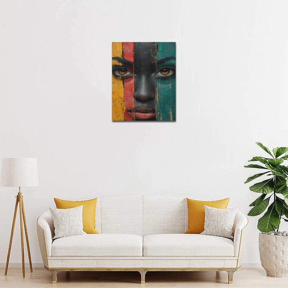 African Collection Frame Canvas Print