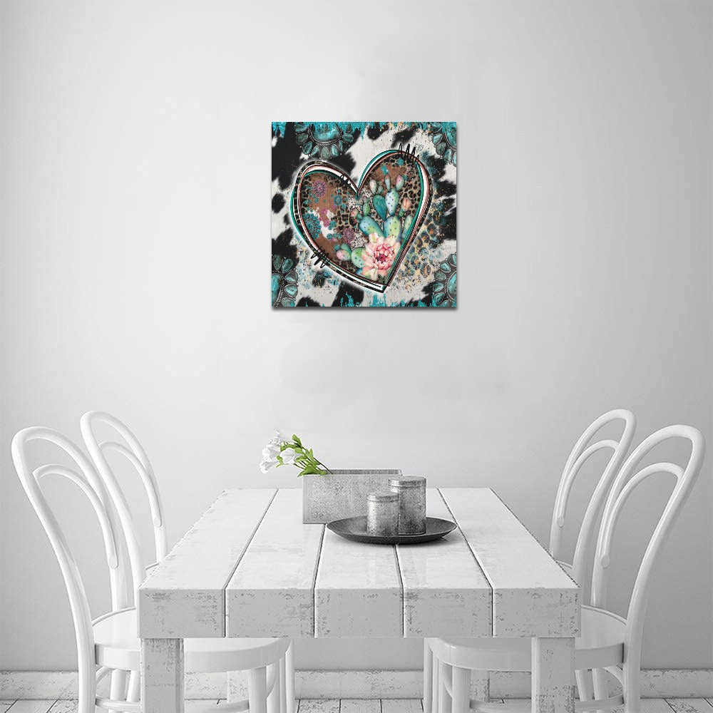 Western Heart Canvas Print