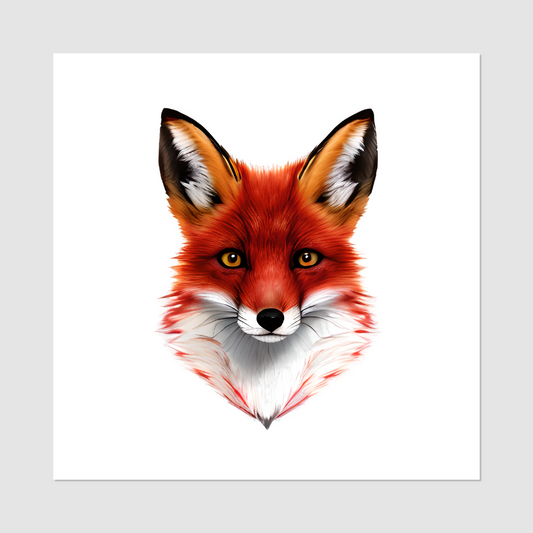 Red Fox Temporary Tattoos