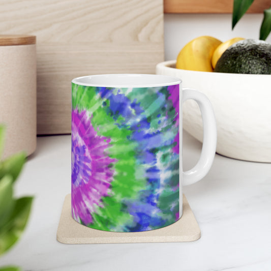 Tie Dye Classic Ceramic Mug 11oz