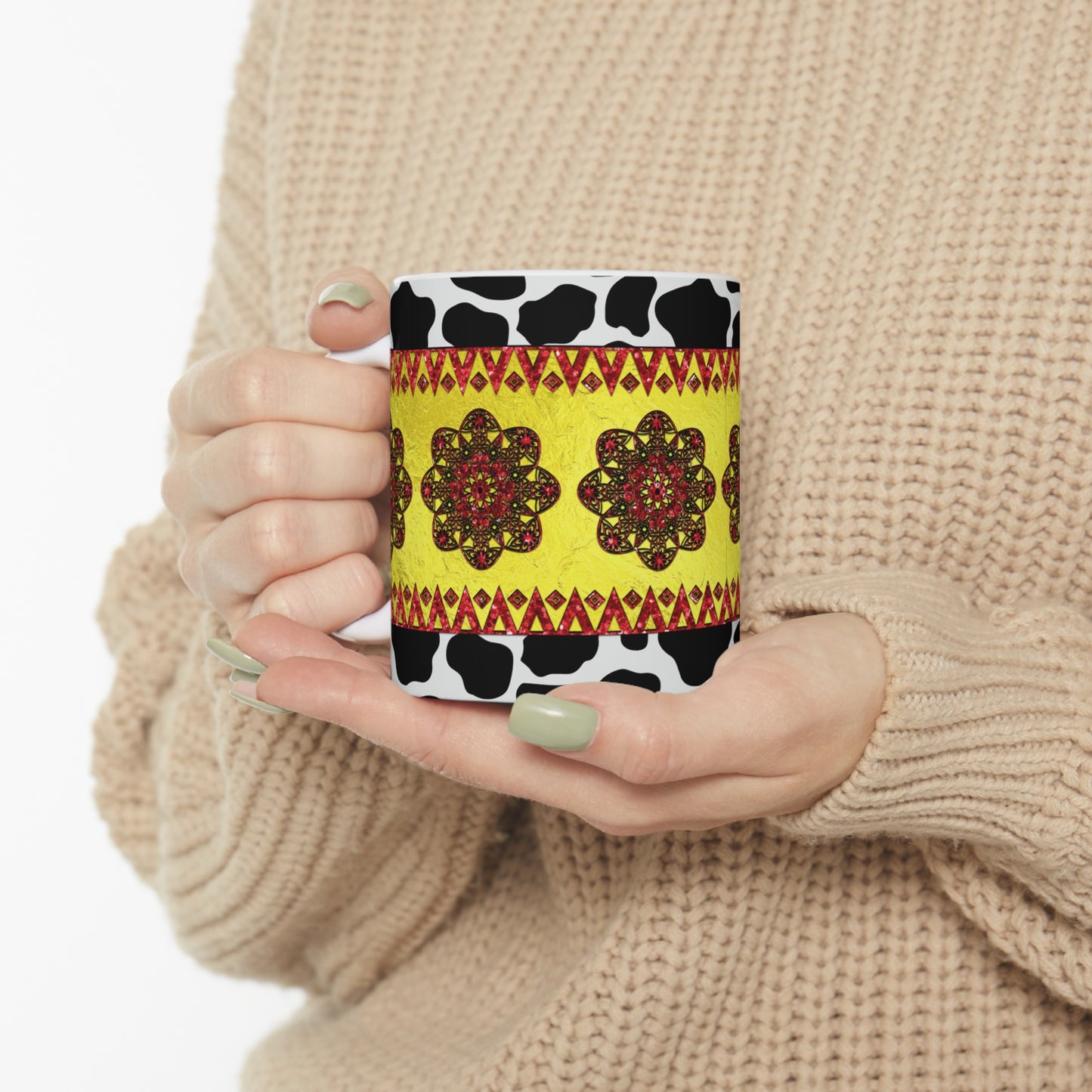 Western Animal Print Ceramic Mug 11oz
