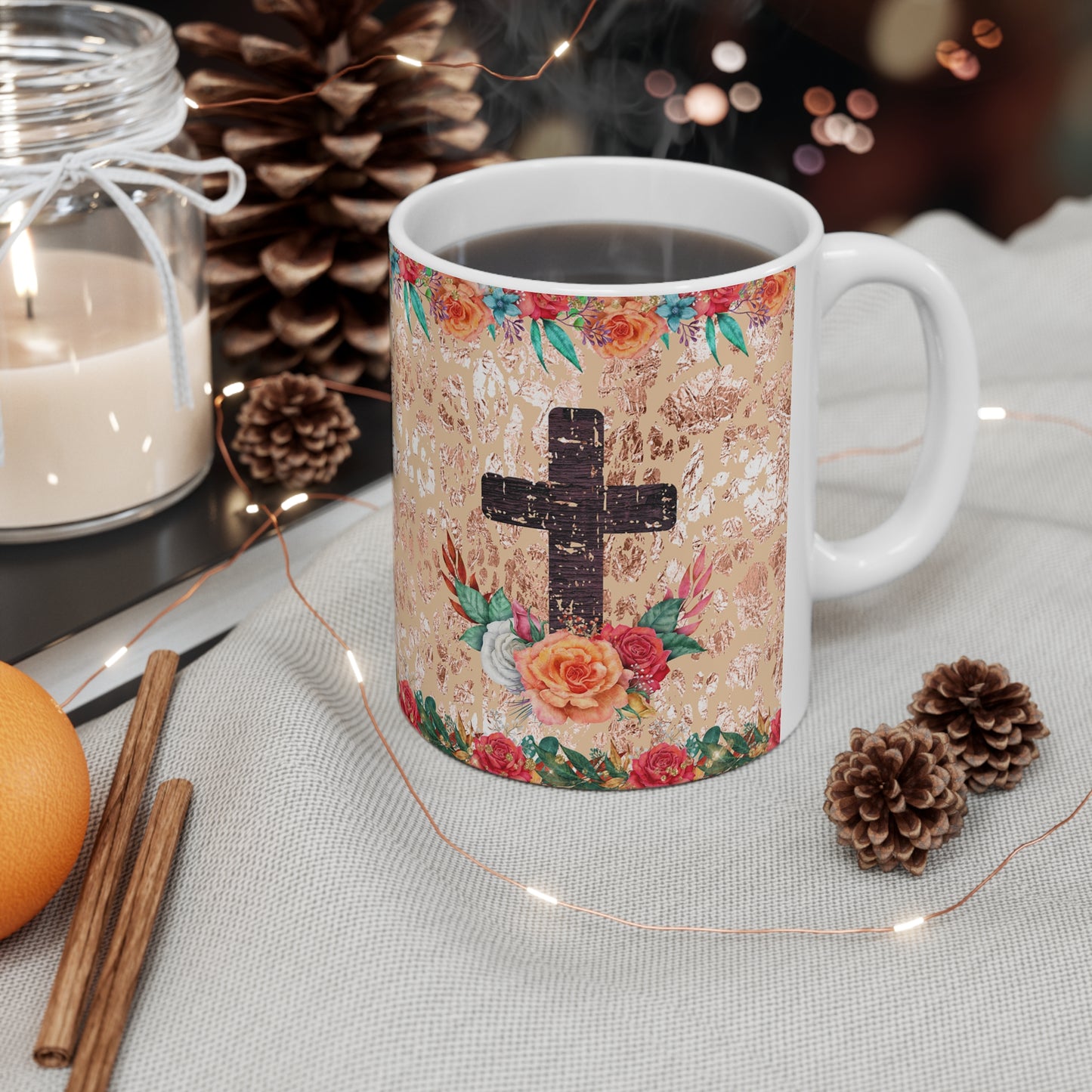Cross Ceramic Mug 11oz
