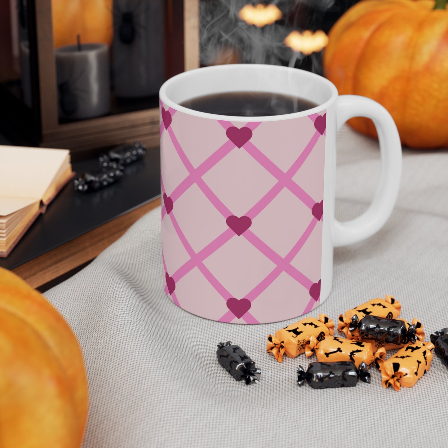 Hearts Ceramic Mug 11oz