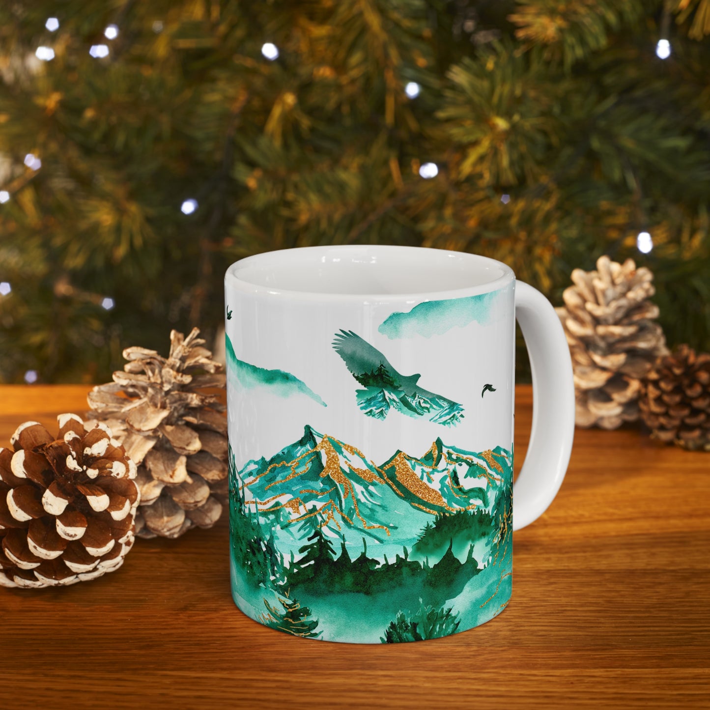 Mountain Scene Ceramic Mug 11oz