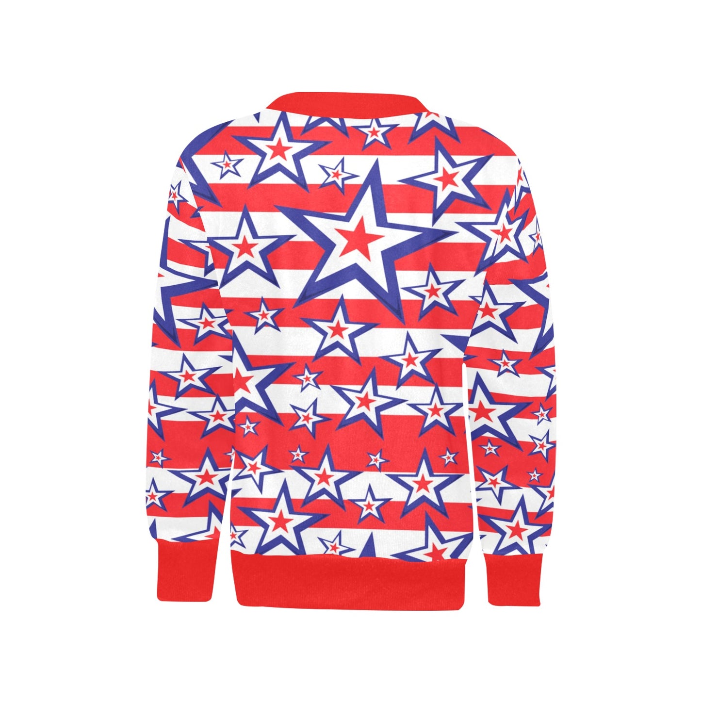 Girls' Star Patriotic Crew Neck Top (H49)